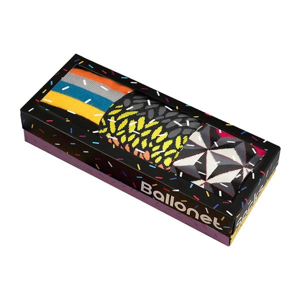 3 zeķu pāru komplekts dāvanu kastītē Ballonet Socks Autumn, izmērs 36-40-image-2