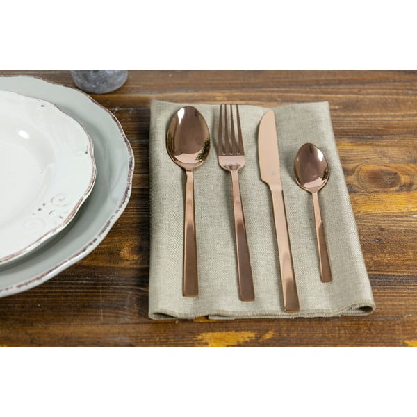 Tērauda galda piederumi vara krāsā (24 gab.) Lexington – VDE Tivoli 1996-image-1