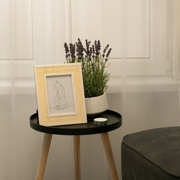 Dabīga toņa plastmasas stāvošs foto rāmis 21x26 cm Rafi – Restilo-image-1