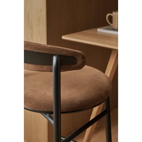 Brūns metāla bāra krēsls (sēdekļa augstums 66 cm) Doggi – Ellos Home-image-2
