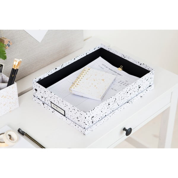 Melnbalta uzglabāšanas kaste dokumentiem Bigso, A4 izmērs-image-1