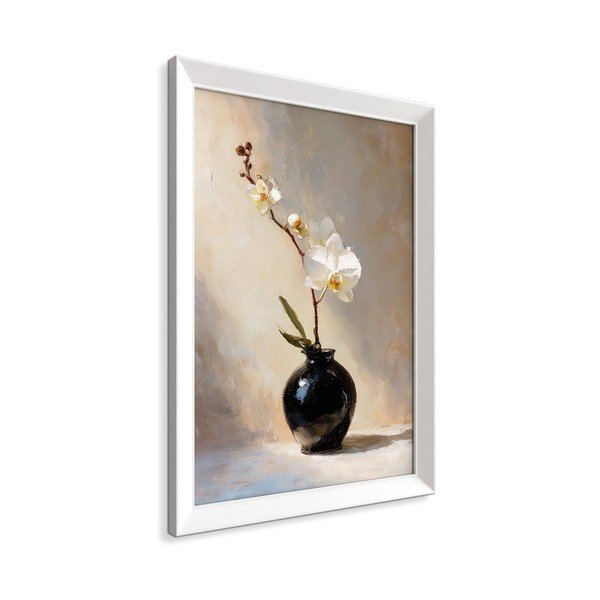 Drukāta glezna ar rāmi 56x75 cm White Orchid – Styler-image-3