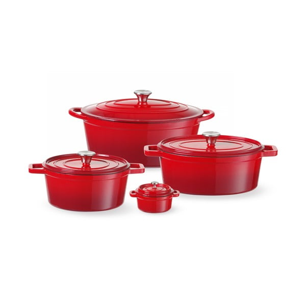 Čuguna katls ar vāku piemērots indukcijas plītij 6,88 l – Hendi-image-1