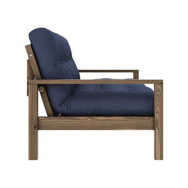 Tumši zils salokāms dīvāns 205 cm Knob – Karup Design-image-4