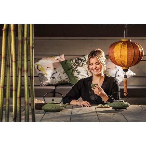 Zaļa čuguna tējkanna ar sietiņu beramai tējai Bredemeijer Xilin, 1,25 l-image-4