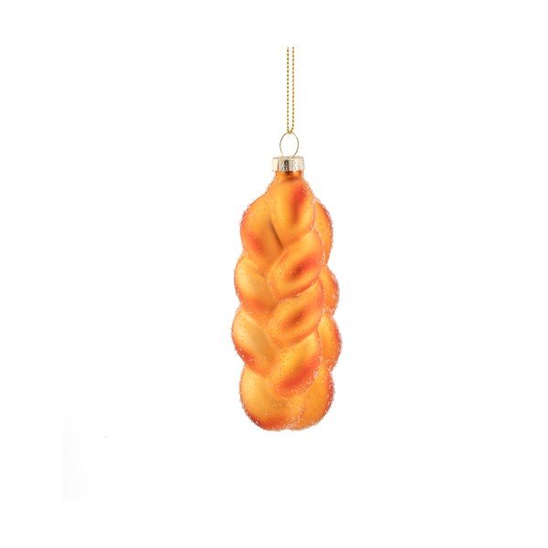 Stikla Ziemassvētku eglītes rotājums 3,5 cm Plait Bread – Sass & Belle