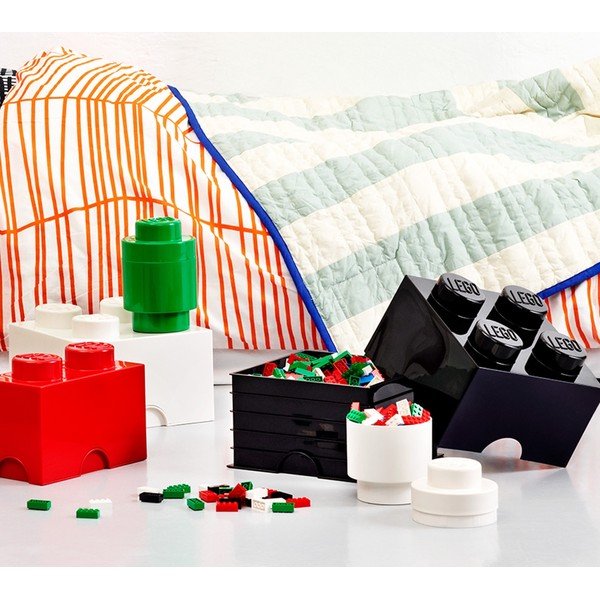 Balta kvadrātveida glabāšanas kaste LEGO®-image-2