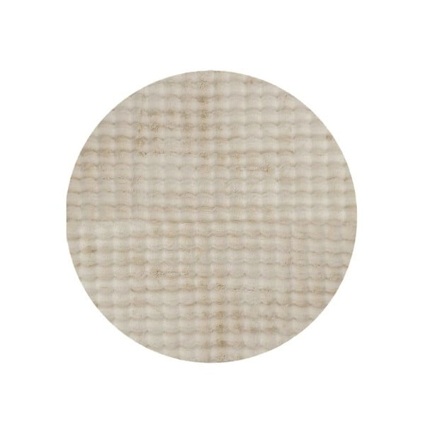 Bēšs mazgājams apaļš paklājs ø 100 cm Bubble Cream – Mila Home