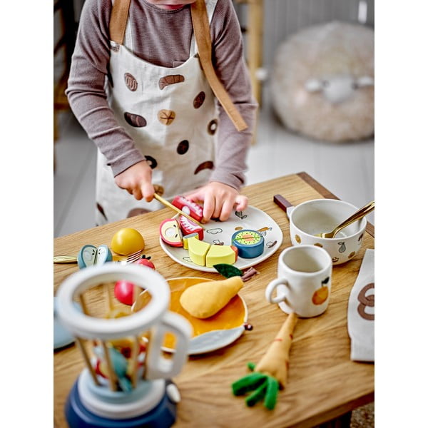 Balta/oranža māla krūze 230 ml Agnes – Bloomingville Mini-image-4