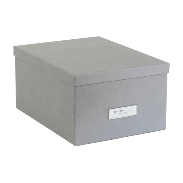 3 pelēku uzglabāšanas kastu komplekts Bigso-image-3