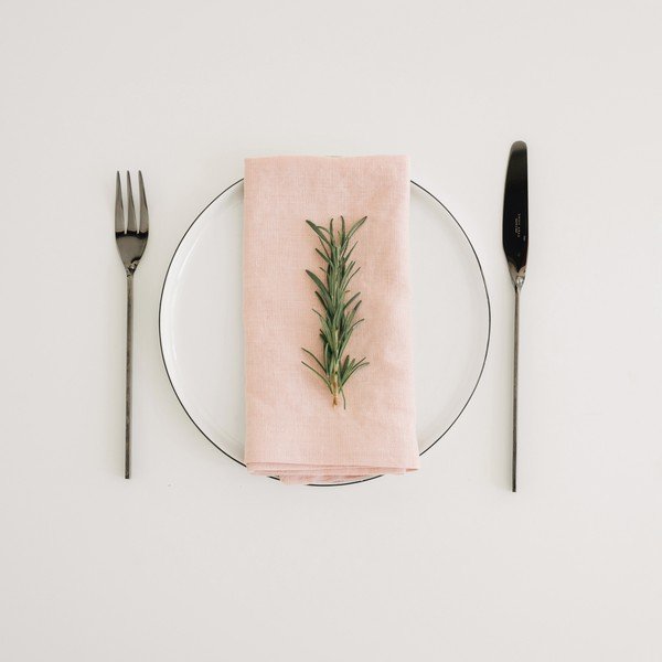 Rozā lina salvetes (2 gab.) Linen Tales-image-1
