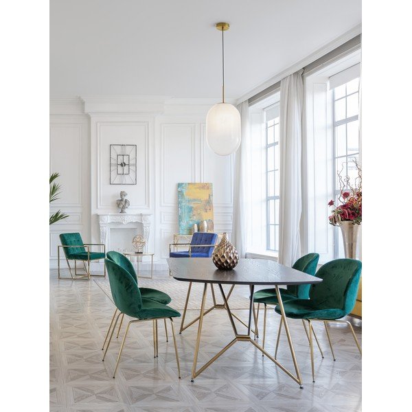 Balta/zelta krāsas stikla piekaramā lampa ø 24 cm Chrysi – Nova Luce-image-2