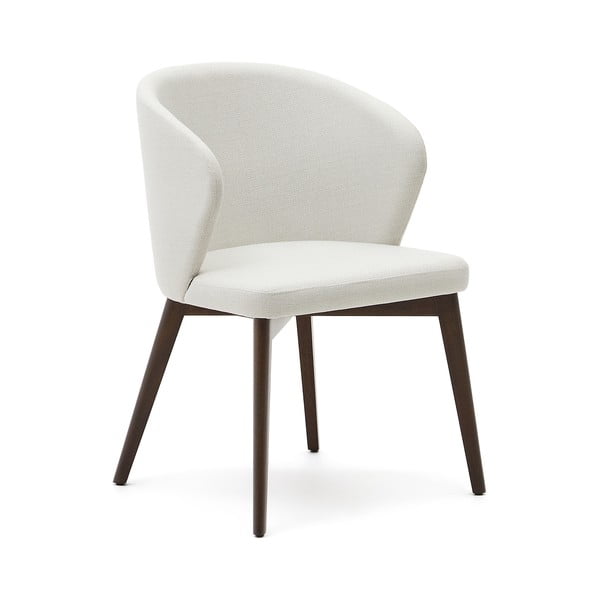 Krēmkrāsas polsterēts ēdamistabas krēsls Darice – Kave Home