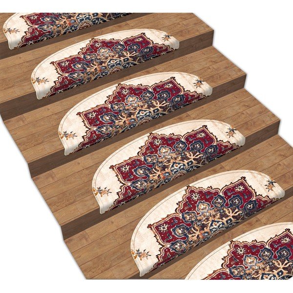 Kāpņu paklāji (16 gab.) 65x20 cm Floral Path – Vitaus-image-1