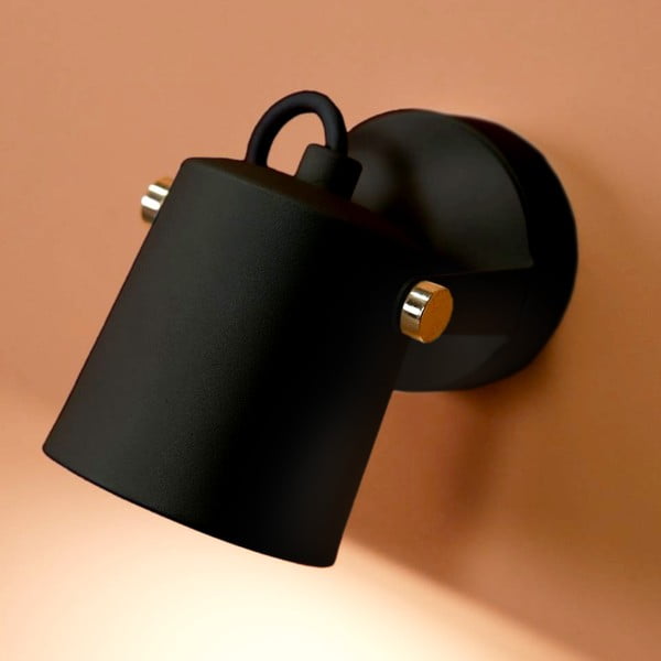 Melna sienas lampa SULION Ibai, augstums 11 cm-image-1