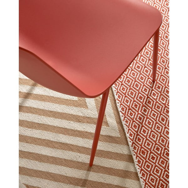 Tumši oranžs ēdamistabas krēsls Kave Home Wassu-image-4