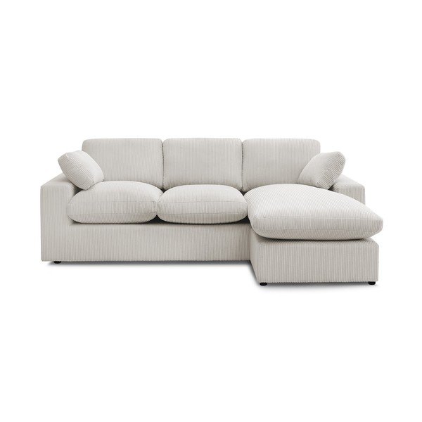 Bēšs velveta stūra dīvāns Belair – Bobochic Paris