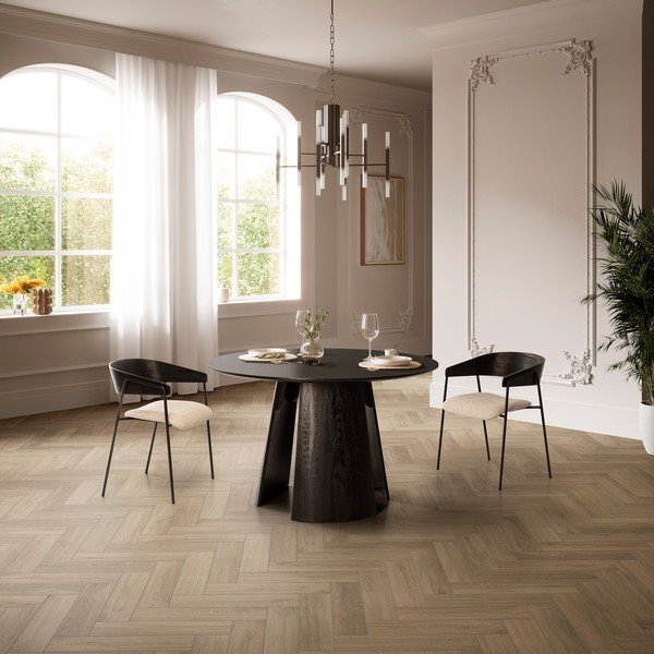 Apaļš ēdamgalds ar melnu galda virsmu ø 120 cm Zuri – MOME-image-1