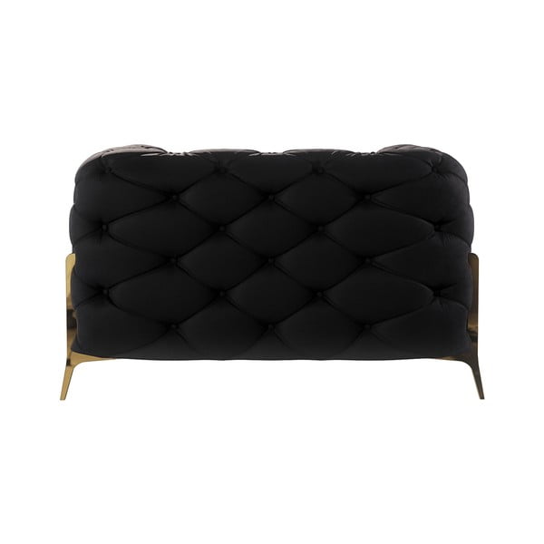 Melns samta atpūtas krēsls Chelsea Bis – Ropez-image-3