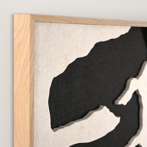 3D glezna ar rāmi/skaņas absorbējoša 90x120 cm Frequency 2 – Malerifabrikken-image-2