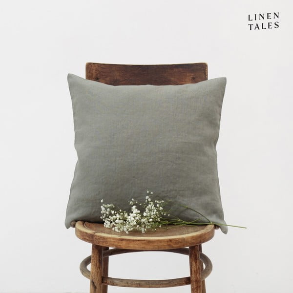 Lina spilvendrāna 50x50 cm Khaki – Linen Tales