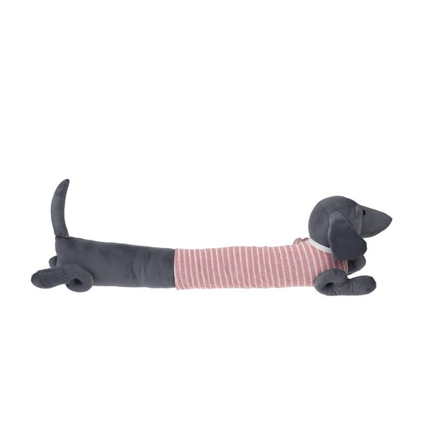 Rozā/pelēks aizsargs pret caurvēju 17x76 cm Sausage Dog – Rex London-image-2