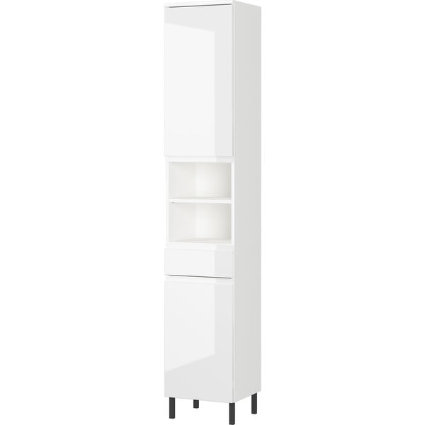 Balts augsts vannas istabas skapītis 34x190 cm Salinas – Germania-image-1