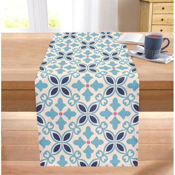 Galda celiņš 40x130 cm Blue Tiles – Mila Home-image-2
