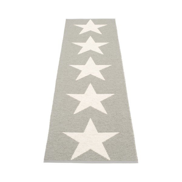 Gaiši pelēks iekštelpu un āra celiņa paklājs 70x250 cm Viggo Warm Grey – Pappelina