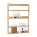 Dabīga toņa daudzlīmeņu/bildēm ozola masīvkoka sienas plaukts 74 cm Display – Hübsch