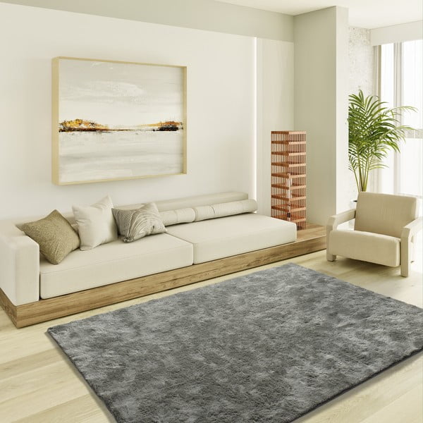 Antracīta pelēks paklājs 80x150 cm Roma – Universal-image-1