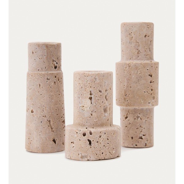 Akmens svečturi (3 gab.) Majid – Kave Home-image-2