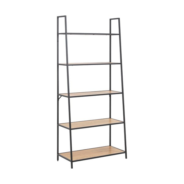 Melns/dabīga toņa plaukts ar ozolkoka imitāciju 77x175 cm Seaford – Actona-image-2