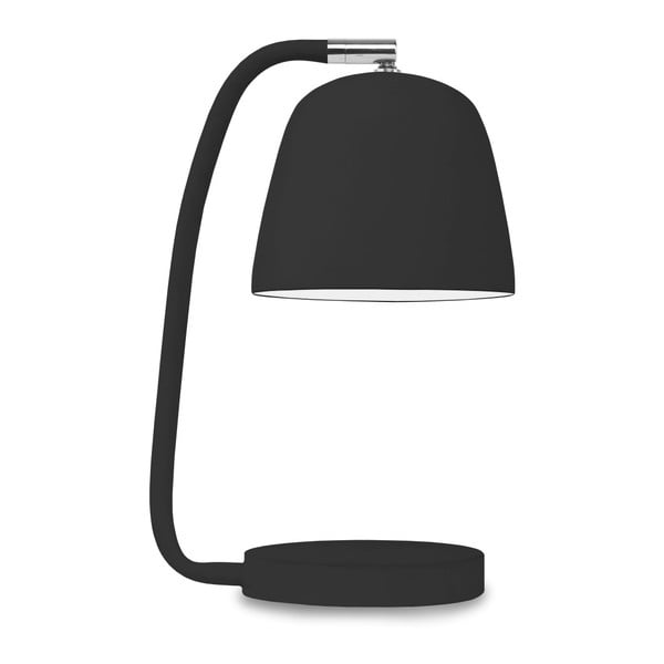 Melna galda lampa ar metāla abažūru (augstums 28 cm) Newport – it's about RoMi