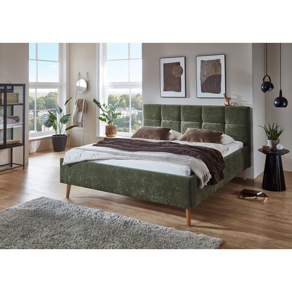 Haki polsterēta divvietīga gulta ar veļas kasti ar redelēm 180x200 cm Nova – Meise Möbel-image-3