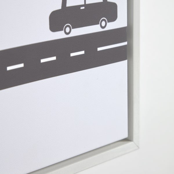 3 melnbaltu gleznu komplekts Kave Home Nisi, 30 x 42 cm-image-3