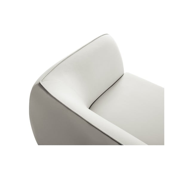 Bēšs samta dīvāns 190 cm Lando – Micadoni Home-image-4