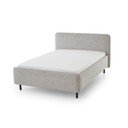 Bēša polsterēta divvietīga gulta ar veļas kasti ar redelēm 160x200 cm Primo – Meise Möbel