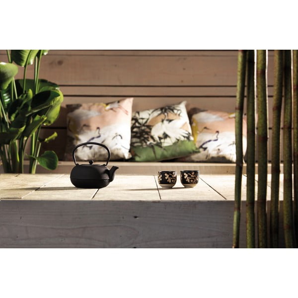 Melns porcelāna/čuguna tējas piederumu komplekts Sichuan – Bredemeijer-image-3