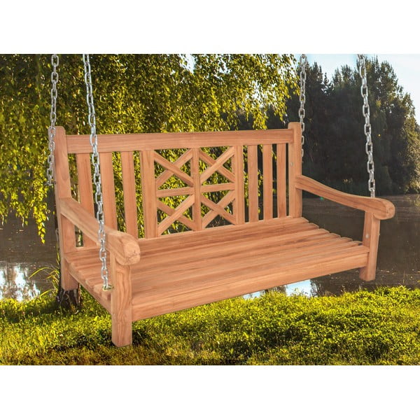 Dabīga toņa masīvkoka dārza šūpoles Latoa – Garden Pleasure-image-1