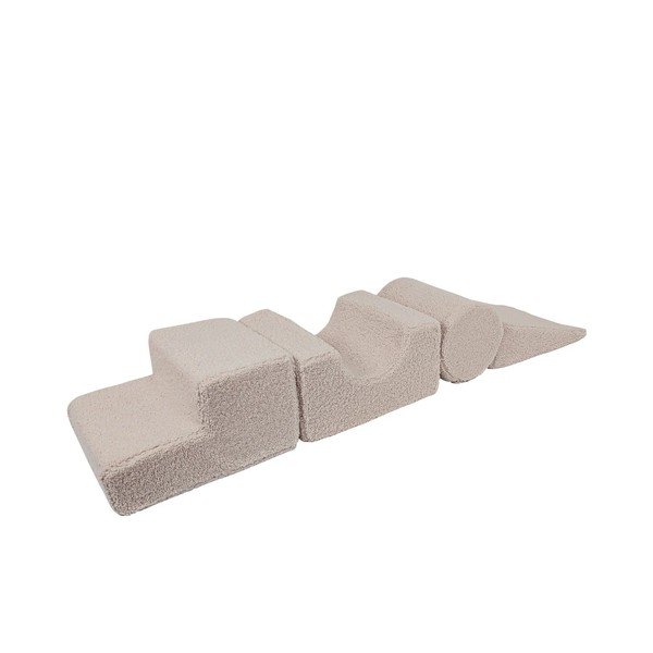 Pelēks tekstila putu rotaļu laukums 45x170x30 cm Montessori – Meowbaby-image-2