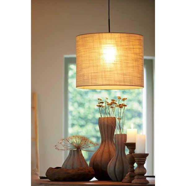 Bēšs abažūrs ø 50 cm Caden – Light & Living-image-1