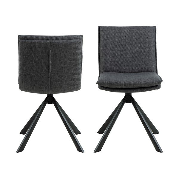 Tumši pelēks pusdienu krēsls Flynn – Actona-image-3