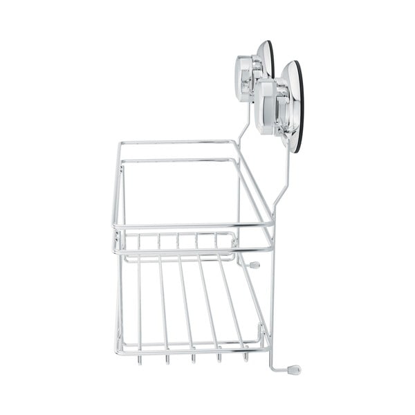 Sudraba krāsas metāla pašturošs vannas istabas plaukts Bestlock Bath – Compactor-image-4