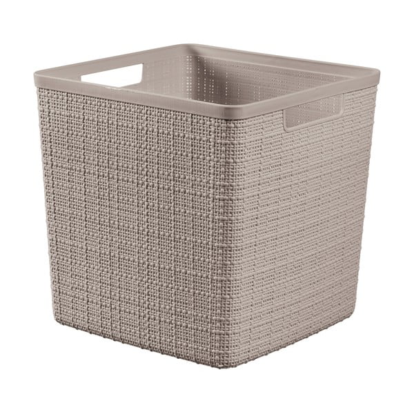 Uzglabāšanas plastmasas uzglabāšanas grozs 28x28x27 cm Jute – Curver
