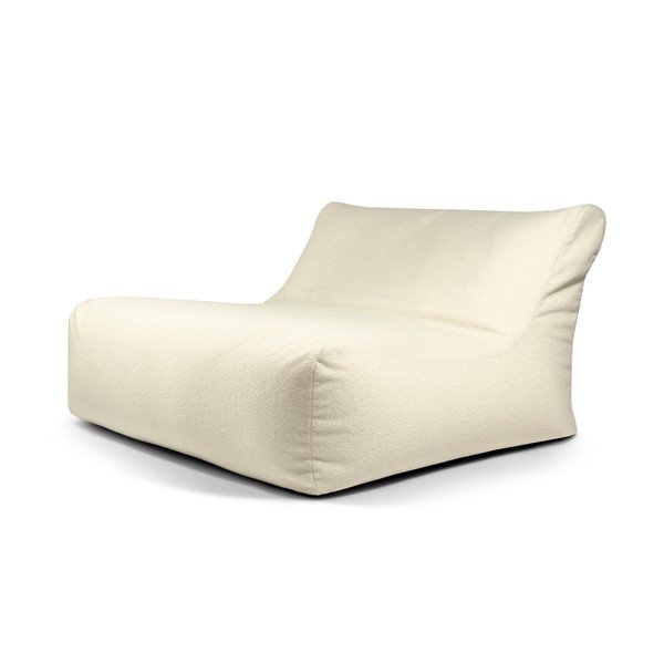 Krēmkrāsas sēžammaiss no buklē auduma Sofa Lounge – SLOWDOWN