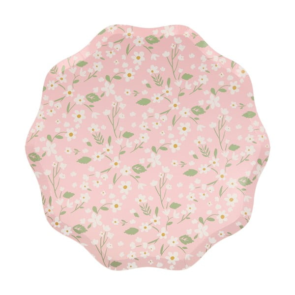 Papīra vienreizlietojamie šķīvji (12 gab.) Ditsy – Meri Meri-image-1