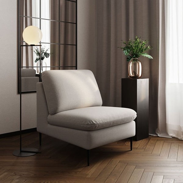 Bēšs atpūtas krēsls Belle – Rodier-image-1