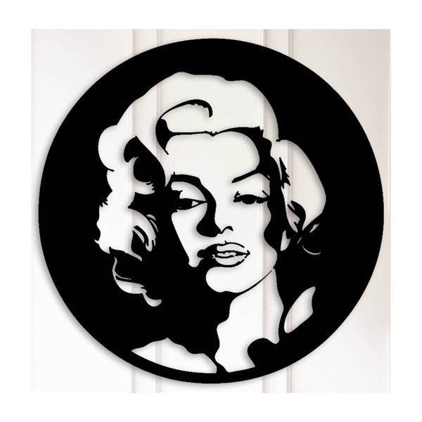 Melns sienas dekors Marilyn