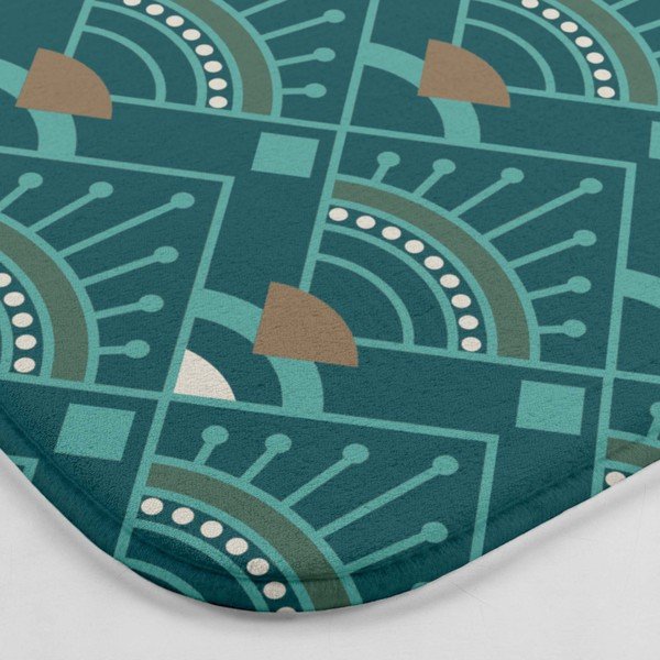 Zaļganzils vannas istabas paklājiņš tualetei 45x45 cm Imperia – douceur d'intérieur-image-2